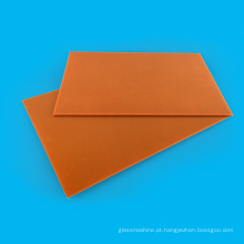 Folha laminada de papel fenólico elétrico preto / laranja
